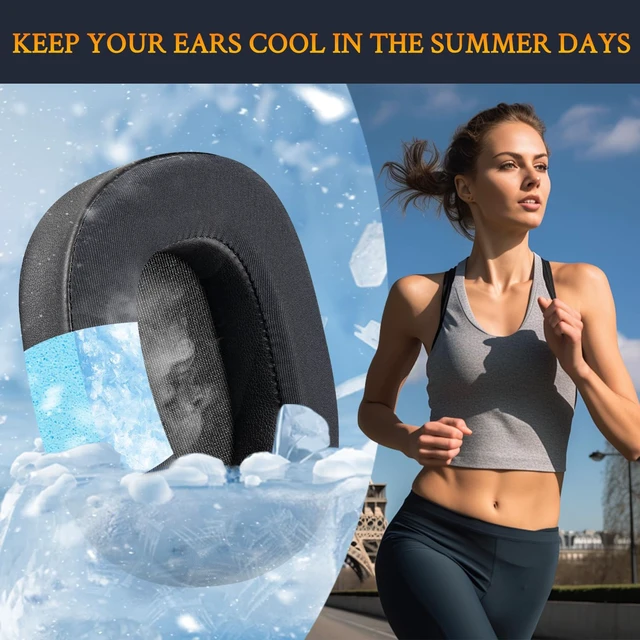 Alt view image 6 of 7 - Cooling Earpads for AKG K361/K371 - Black for AKG Pro Audio K371/K371BT/K361/K361BT Headphones