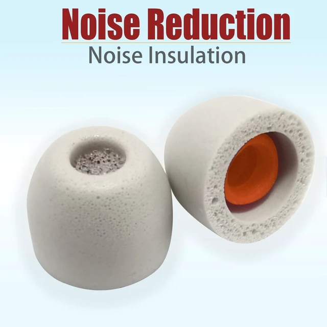 Alt view image 4 of 6 - Small Memory Foam Earbuds Tips with Filter Screen, Small Ear Replacement 3 Pairs Universal Foam Ear Tips for Small Ear Canal, Noise Isolating, Secure Fit, Wireless Earbuds Accessories, Gray