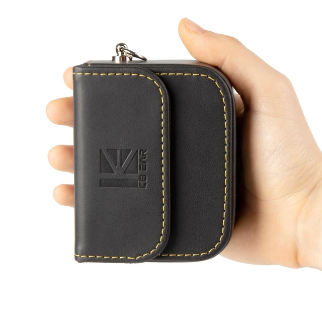 Alt view image 2 of 7 - KBEAR Earbud Case, in Ear Monitor Case Portable Earphone Carrying Case, Headphone Accessories Storage Bag for KZ ZS10 PRO, ZS12 PRO X, ZSN PRO X, ZST, ZAR, ZAS, ZAX Wired Earbuds and IEM Cable (Black)