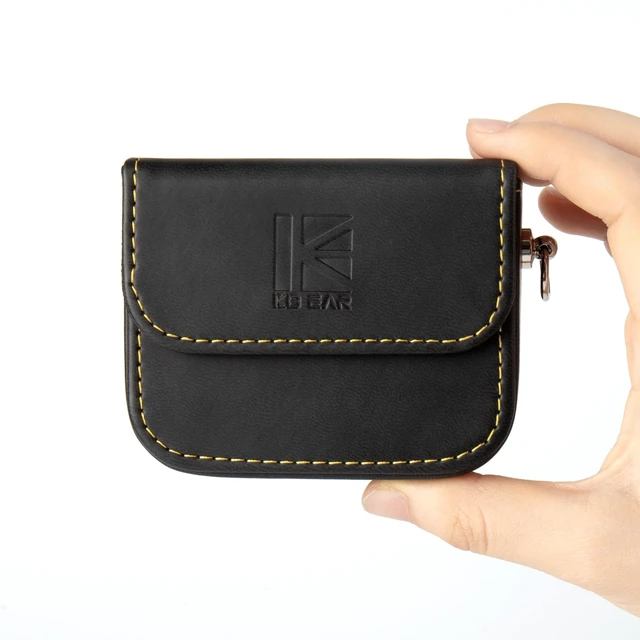 Alt view image 3 of 7 - KBEAR Earbud Case, in Ear Monitor Case Portable Earphone Carrying Case, Headphone Accessories Storage Bag for KZ ZS10 PRO, ZS12 PRO X, ZSN PRO X, ZST, ZAR, ZAS, ZAX Wired Earbuds and IEM Cable (Black)