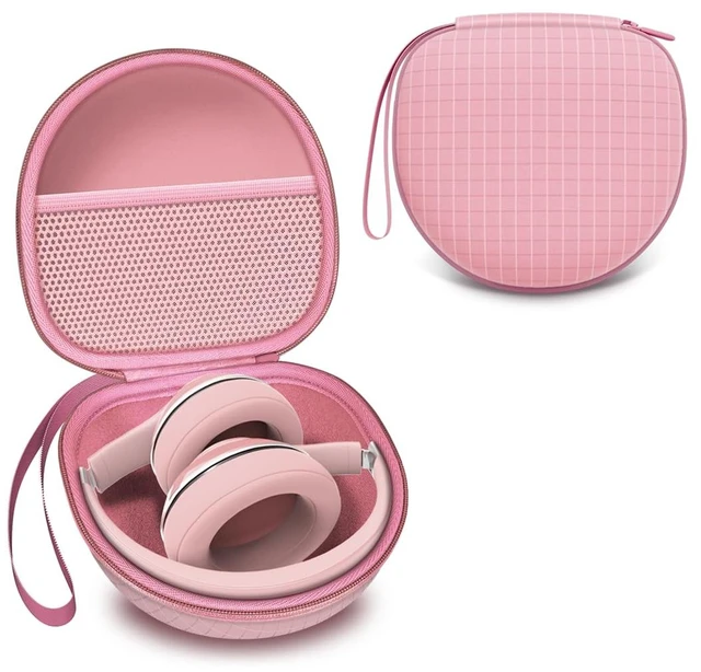 Main image of Headphone Case for Soundcore Anker/Beats/BERIBES/JLab Etc Headphones, Pink for Soundcore Anker Q20i/Q30,JLab JBuds Lux ANC,Beats Studio Pro/Solo 4 3,BERIBES,KVIDIO,TOZO HT3 Over-Ear Headphones Case