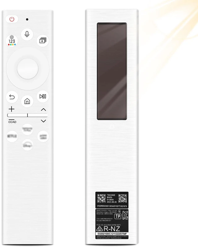 Main image of BN59-01391A Solar Power Voice Remote Ersatz für S-Sung Smart TV, Universal Fernbedienung, Ersatz Sprachfernbedienung mit USB Typ-C kompatibel mit S-Sung Fernbedienung für Smart TV - Weiß