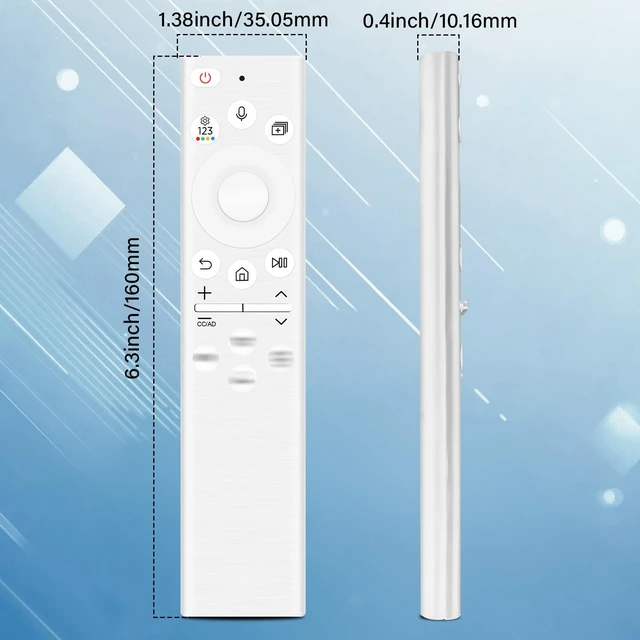 Alt view image 7 of 7 - BN59-01391A Solar Power Voice Remote Ersatz für S-Sung Smart TV, Universal Fernbedienung, Ersatz Sprachfernbedienung mit USB Typ-C kompatibel mit S-Sung Fernbedienung für Smart TV - Weiß