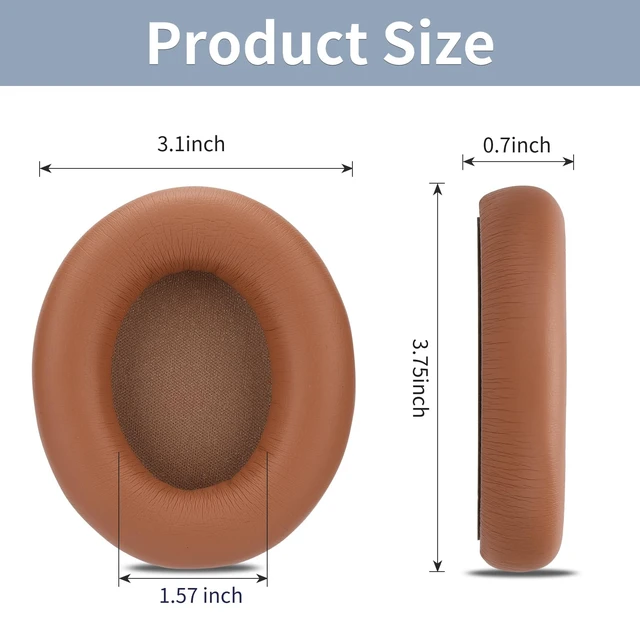 Alt view image 5 of 6 - Ear Pads for Beats Studio Pro, Shock-Absorbing Foam Protein LeatherDune