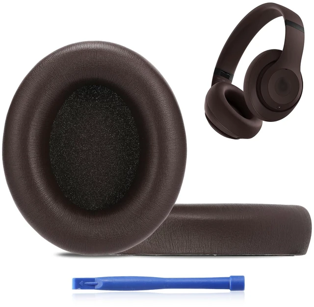 Main image of Ear Pads for Beats Studio Pro, Shock-Absorbing Foam Protein LeatherDeep Brown