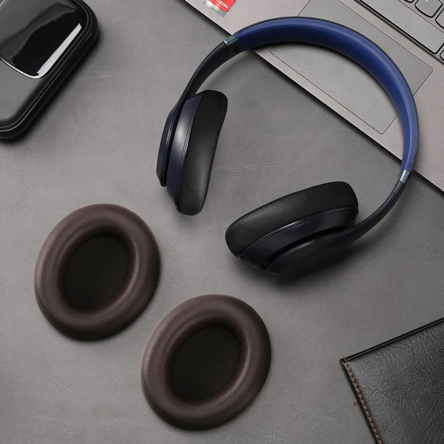 Alt view image 6 of 6 - Ear Pads for Beats Studio Pro, Shock-Absorbing Foam Protein LeatherDeep Brown