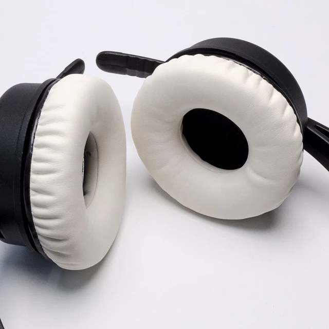 Alt view image 4 of 7 - Ear Pads Headband Kit for Sennheiser HD25, HD250BT, HMD25, White Complete Kit: Ear Pads & Headband & 2 Foam Tuning Discs