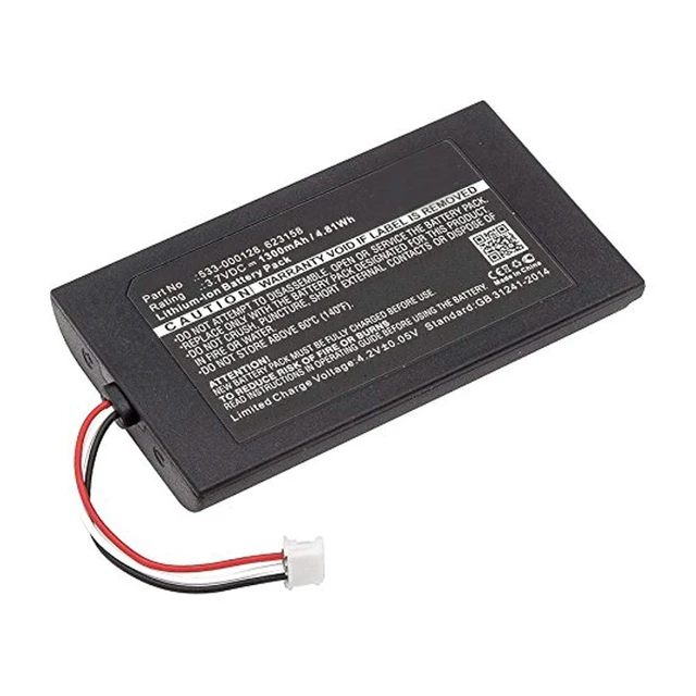 Alt view image 2 of 4 - 1300mAh 533-000128, 623158 Battery Replacement Compatible with Logitech Harmony 950 (915-000260) and Harmony Elite (915-000256, 915-000257) Remote Controls