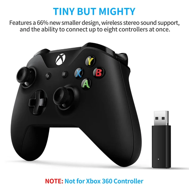Alt view image 4 of 6 - Wireless Adapter Dongle Accessories with Official IC Chip for PC Windows 10 11 Compatible with Xbox One Controller