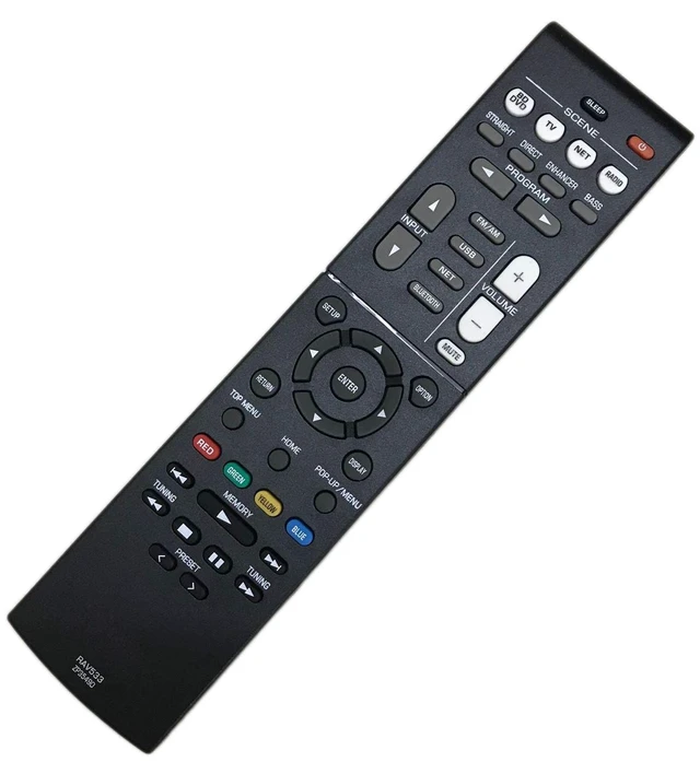 Alt view image 2 of 4 - Replacement Remote Control for Yamaha RX-V379 RX-V381 RX-V383 RX-V385 RX-V483 RX-V579 RX-V581 HTR-3068 RX-V585 RX-V481 HTR-2067 RX-V479 RX-V479BL AV Receiver