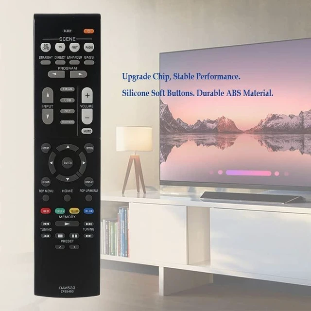 Alt view image 4 of 4 - Replacement Remote Control for Yamaha RX-V379 RX-V381 RX-V383 RX-V385 RX-V483 RX-V579 RX-V581 HTR-3068 RX-V585 RX-V481 HTR-2067 RX-V479 RX-V479BL AV Receiver