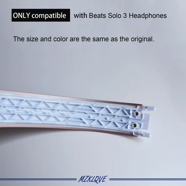 Alt view image 3 of 4 - Solo 3 Headband - Replacement Premium Repair Parts for Beats Solo3 & Solo 2 Wired/Wireless Headphones (Rose Gold)