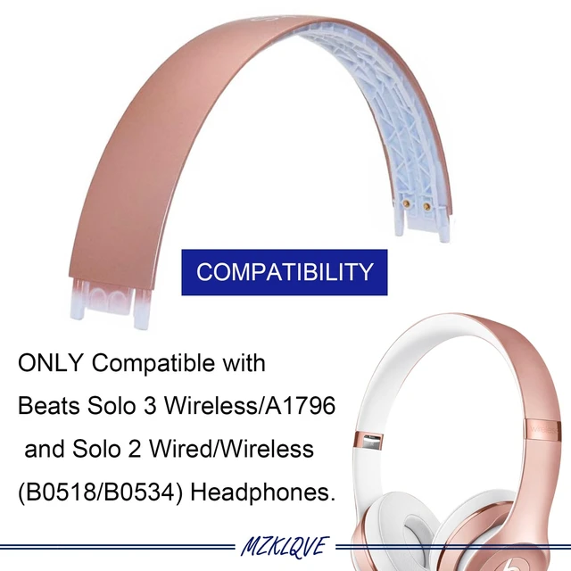 Alt view image 2 of 4 - Solo 3 Headband - Replacement Premium Repair Parts for Beats Solo3 & Solo 2 Wired/Wireless Headphones (Rose Gold)