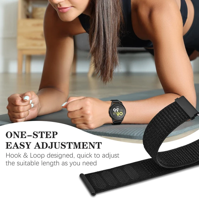 Alt view image 3 of 7 - Nylon Watch Bands for Coros Pace 3/Pace 4/Pace Pro Smartwatch 3 Pack 22mm Soft Lightweight Hook and Loop Replacement Sport Strap for Coros Apex 2 Pro/Apex Pro/Apex 4 42mm/Apex 46mm
