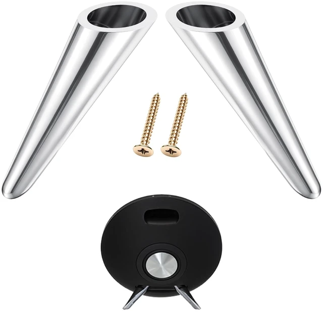 Main image of 1 Pair Legs for Harman Kardon Onyx Studio 1 and 2 Speakers Silver Stand Set with Screws, Non-slip, Provide a Stable & Secure Base, Make the Speakers Look Neat Outside, Easy DIY Install