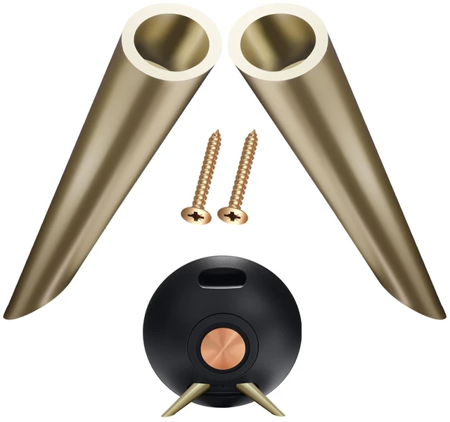 Main image of 1 Pair Legs for Harman Kardon Onyx Studio 1 and 2 Speakers Gold Stand Set with Screws, Non-slip, Provide a Stable & Secure Base, Make the Speakers Look Neat Outside, Easy DIY Install