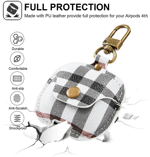 Alt view image 4 of 7 - for AirPods 5 Case 2026 & AirPods 4 Case Cover 2024 with Keychain Fashion Full Protective AirPods 4/5 Case Cover for Women Men Compatible with AirPods 4th/5th Generation Charging Case
