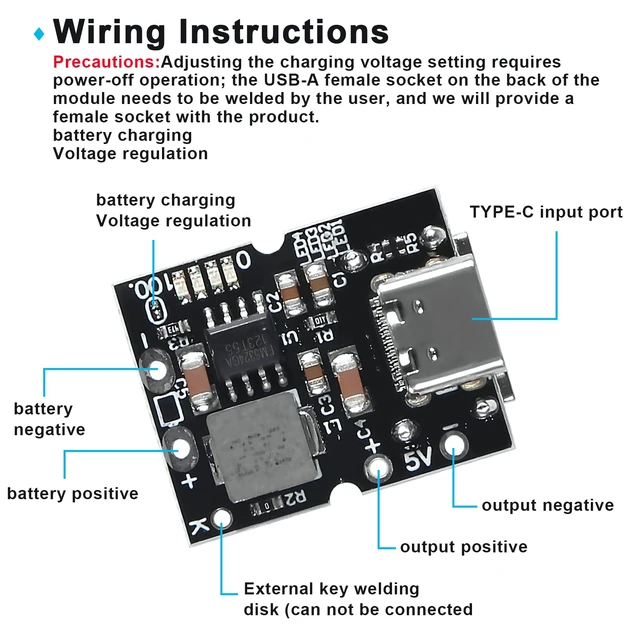 Alt view image 3 of 7 - 10PCS Type-C USB 5V 2A Boost Converter Step-Up Power Module Lithium Battery Charging Protection Board LED Display USB for DIY Charger (USB is Welding)