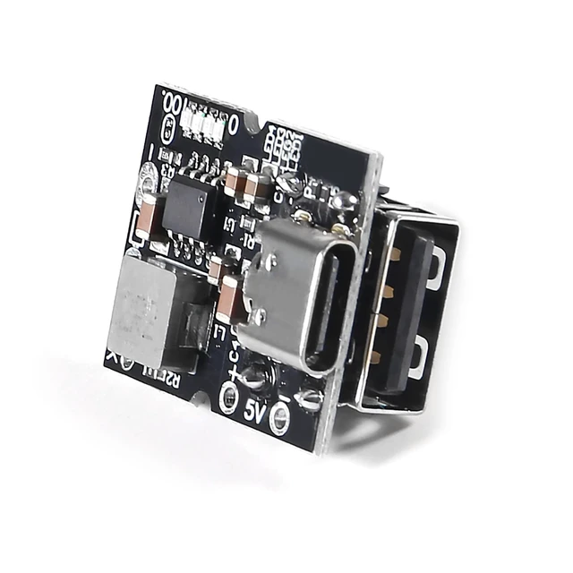 Alt view image 4 of 7 - 10PCS Type-C USB 5V 2A Boost Converter Step-Up Power Module Lithium Battery Charging Protection Board LED Display USB for DIY Charger (USB is Welding)