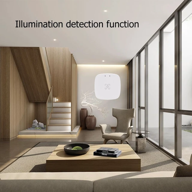 Alt view image 5 of 7 - Presence Sensor, Smart Motion Sensor Zigbee 24 GHz Radar MmWave Presence Sensor Movement Body Motion Detection with Luminance/Distance Tuya Smart Life Home Assistant