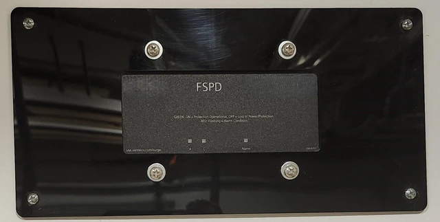 Main image of Flush Mount Plate for Boltshield Whole House Surge Protection Device, Acrylic (Black)