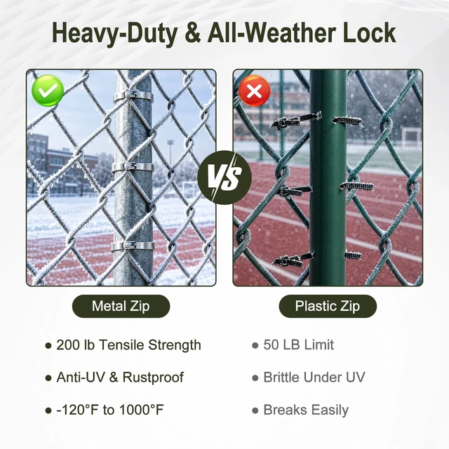 Alt view image 3 of 7 - 306PCS Metal Zip Tie Gun Kit, Heavy Duty Zip Tie Tool Include 300 Stainless Steel Zip Ties, Cutter Tool, Scissors, Gloves & Storage Bag for Fence, Chicken Coop and Outdoor Repairs