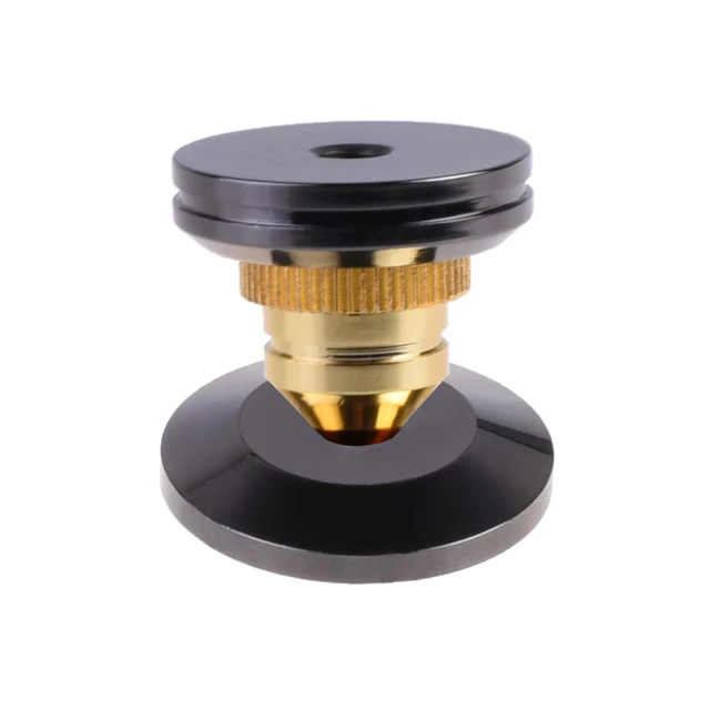 Alt view image 3 of 3 - 8 Pack of Black 24K Nickel Plated Speaker Spikes Pads Mats 5x25mm Isolation Stand Foot Cone Base