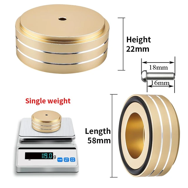 Alt view image 2 of 6 - HiFi Speaker Spikes Isolation Stand Feet Pads 58x22MM, 4X Speaker Floor Protector Shock Absorber with Rubber Ring and Mounting Screws(M4*0.7) for AMP Turntable DAC Recorder