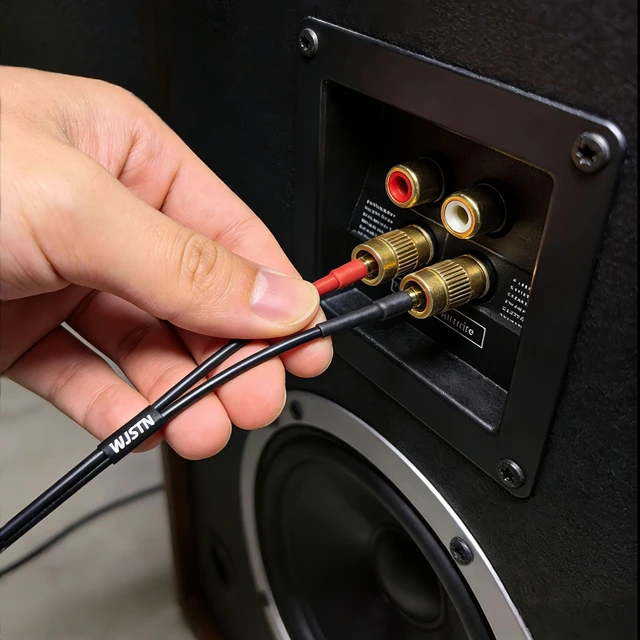 Alt view image 7 of 7 - Banana Plug to Banana Plug Speaker Cable, 12awg tinned Oxygen Free Copper (OFC) Silicone Rubber Cable (2FT)