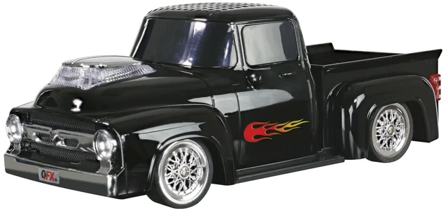 Main image of BT-1956 Rechargable Portable Bluetooth Speaker with FM Radio, Black 3-Inch Drivers, Hands-Free Calling, Built-in Microphone, USB/microSD/AUX, LED Party Lights