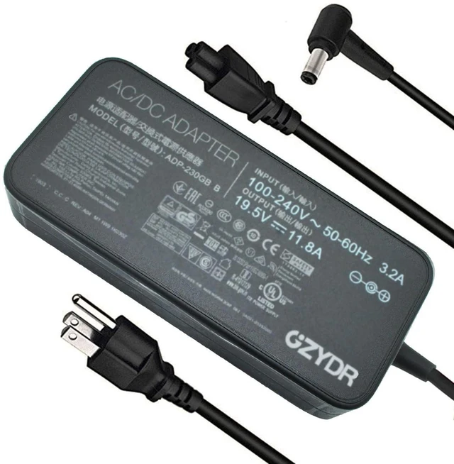 Main image of New 230W 19.5V 11.8A AC Charger for Asus ROG Zephyrus S GX701GX GX701GW GX701GV ROG Strix Scar II GL704GM-DH74 GL703GM-DS74 ADP-230GB B Gaming Laptop