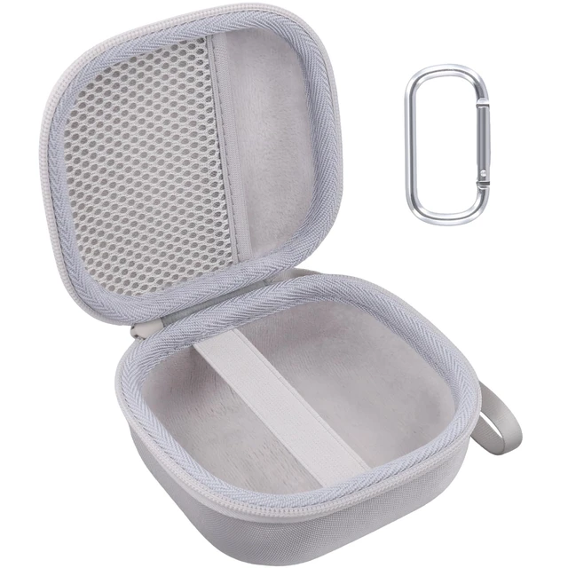 Alt view image 2 of 7 - Hard Case for Bose SoundLink Micro 2nd Gen Portable Bluetooth Speaker Protective Storage Box, Portable Carrying Box, Smooth Zipper, Zippered Closure, Travel-ready, White Case