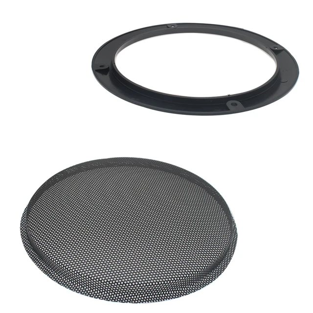 Alt view image 4 of 5 - 2 Pcs 8 Inch Metal Mesh Speaker Grills Covers Subwoofer Grill Protective Case with Mounting Screws for Home Audio Car Speaker (Black)