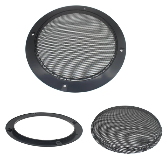 Alt view image 5 of 5 - 2 Pcs 8 Inch Metal Mesh Speaker Grills Covers Subwoofer Grill Protective Case with Mounting Screws for Home Audio Car Speaker (Black)