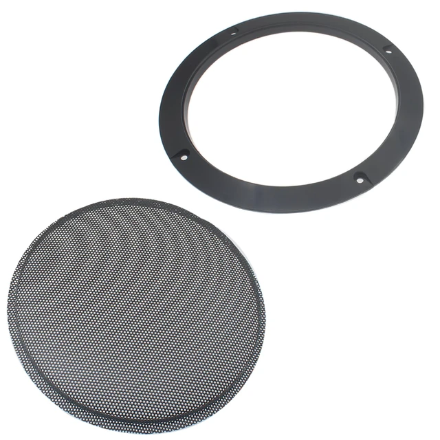 Alt view image 3 of 5 - 2 Pcs 8 Inch Metal Mesh Speaker Grills Covers Subwoofer Grill Protective Case with Mounting Screws for Home Audio Car Speaker (Black)