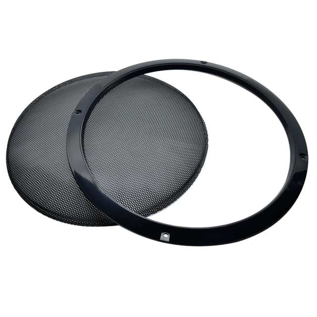 Alt view image 3 of 4 - 2 Pcs 10 Inch Metal Mesh Speaker Grills Covers Subwoofer Grill Protective Case with Mounting Screws for Home Audio Car Speaker (Black)