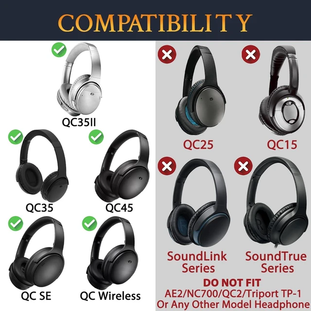 Alt view image 2 of 7 - Metal Swivel Pins Replacement Parts Kit for Bose QuietComfort 35/QC35/QC35 II/QC45/QuietComfort SE (QC SE)/Quiet Comfort Wireless Headphones, Hinge Screws Accessories and Gasket - Silver