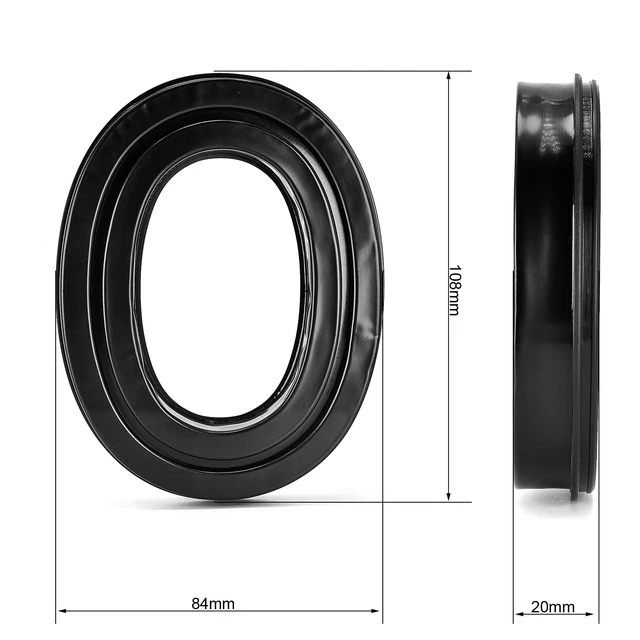 Alt view image 2 of 7 - Silicone Gel Earpads for 3M WorkTunes(90543, 90544, 90542, 90541) Also for Peltor Sport(Tactical TAC 100/300/500, 90565, 90566, 97040, 97041, 97042)/ZOHAN(EM033/037/042)/PROHEAR(032/033/037)
