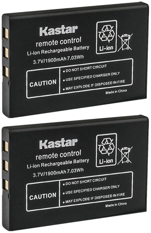 Main image of Battery 2 Pack Replacement for URC 11N09T NC0910 RLI-007-1 LIT0404, MX 810 MX-810, MX 880 MX-880, MX 890 MX-890, MX 950 MX-950, MX 980 MX-980, MX-990, MX-1200, X-8 Universal Remote Controls