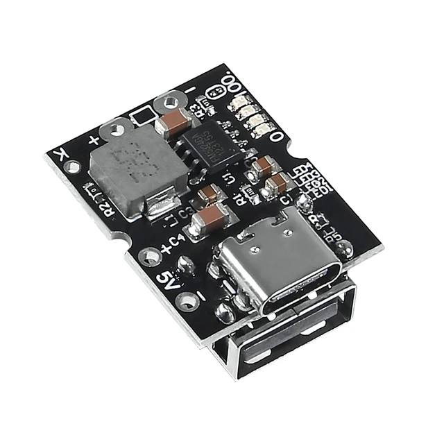 Alt view image 7 of 7 - 10PCS Type-C USB 5V 2A Boost Converter Step-Up Power Module Lithium Battery Charging Protection Board LED Display USB for DIY Charger (USB is Welding)