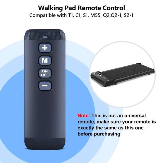 Alt view image 2 of 5 - Walking Pad Remote Control for HomeFitnessCode Treadmill Walking Pad C1 M55 Q2 Q2-1 S1 S2-1 T1