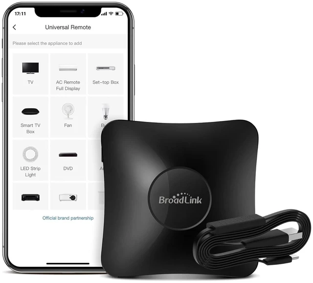 Main image of RM4 Pro IR/RF Universal Remote with HTS2 Cable, All-in-One Hub, Code-Learning Wi-Fi Remote Control for TV, Air Conditioner, Curtain Motor, Works with Alexa, Google Home. (2.4GHz Wi-Fi Only)