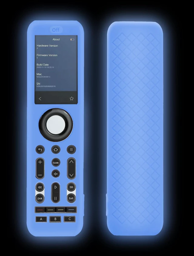 Main image of Cover for SofaBaton X2 Universal Remote, Silicone Case Glow in Dark - Blue