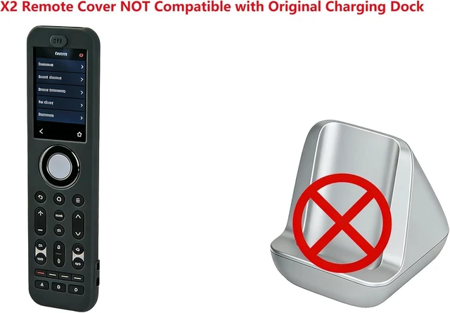 Alt view image 2 of 2 - Cover for SofaBaton X2 Universal Remote, Silicone Case Glow in Dark - Blue