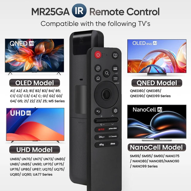 Alt view image 3 of 7 - Replacement Remote Control for 2018 to 2026 LG smart tv (No Voice Function) Easy to use,No setup or programming needed,6 hotkeys