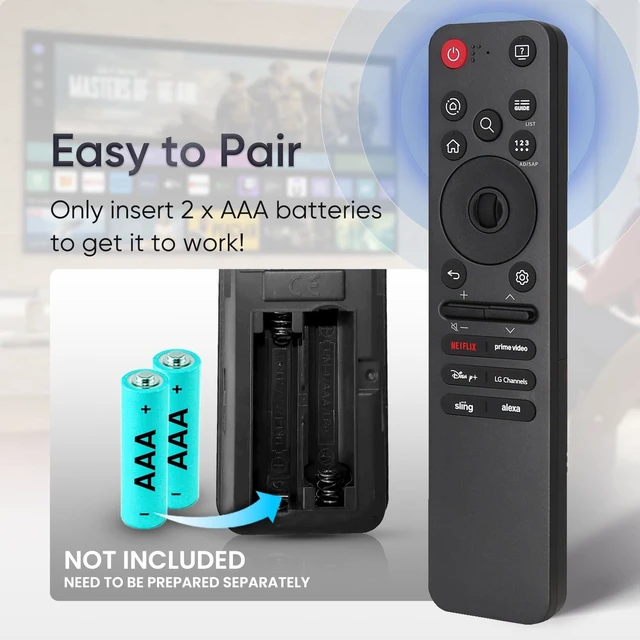 Alt view image 5 of 7 - Replacement Remote Control for 2018 to 2026 LG smart tv (No Voice Function) Easy to use,No setup or programming needed,6 hotkeys