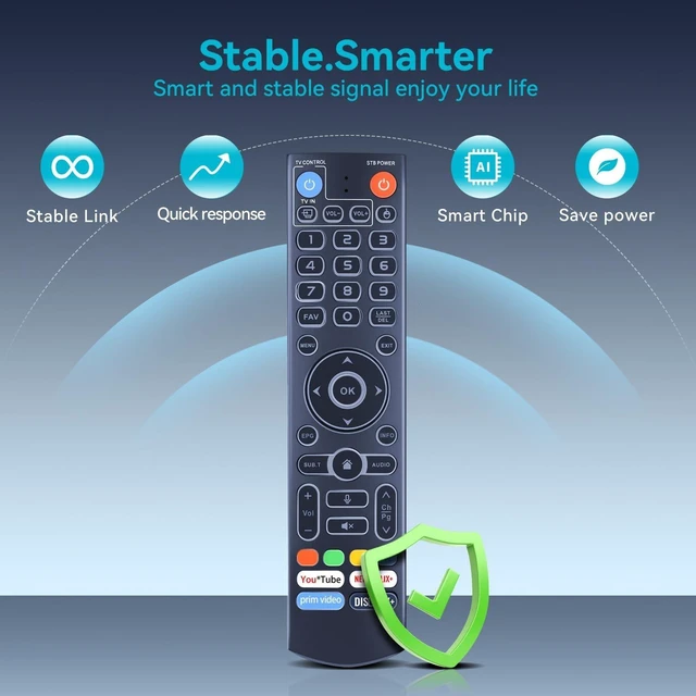 Alt view image 3 of 7 - Backlight Replacement Voice Remote Control for vSeeBox V3 Pro Set Top Box Compatible with vSeeBox Set Top Box V1, V2, V1/V2/V3/V5 Pro, V3 Plus,V1 Max, Elite, Max