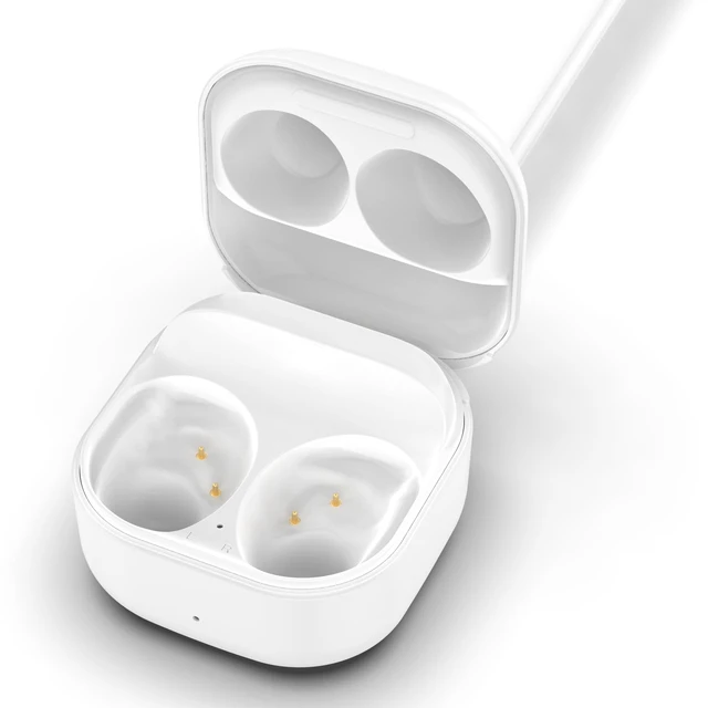 Alt view image 2 of 7 - Charging Case Compatible for Samsung Galaxy Buds Fan Edition(FE) SM-R400, Charger Cradle Station Box with Type-C USB Cable for Samsung Galaxy Buds FE Earbuds (White)