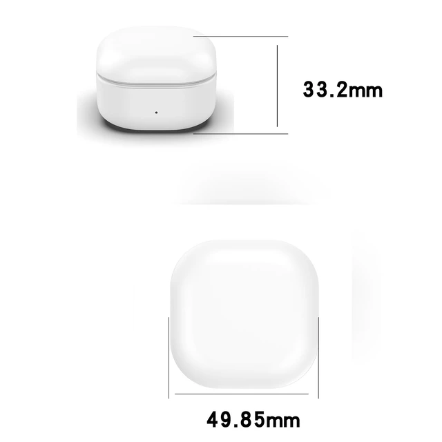 Alt view image 3 of 7 - Charging Case Compatible for Samsung Galaxy Buds Fan Edition(FE) SM-R400, Charger Cradle Station Box with Type-C USB Cable for Samsung Galaxy Buds FE Earbuds (White)
