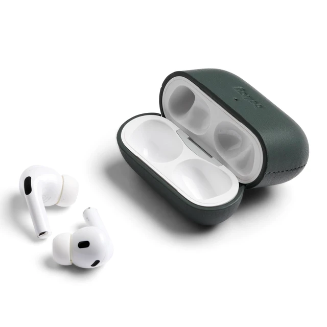 Alt view image 3 of 7 - Pod Jacket, Compatible with AirPods Pro 2 - Everglade Leather case compatible with Apple AirPods Pro 2nd Generation for everyday protection